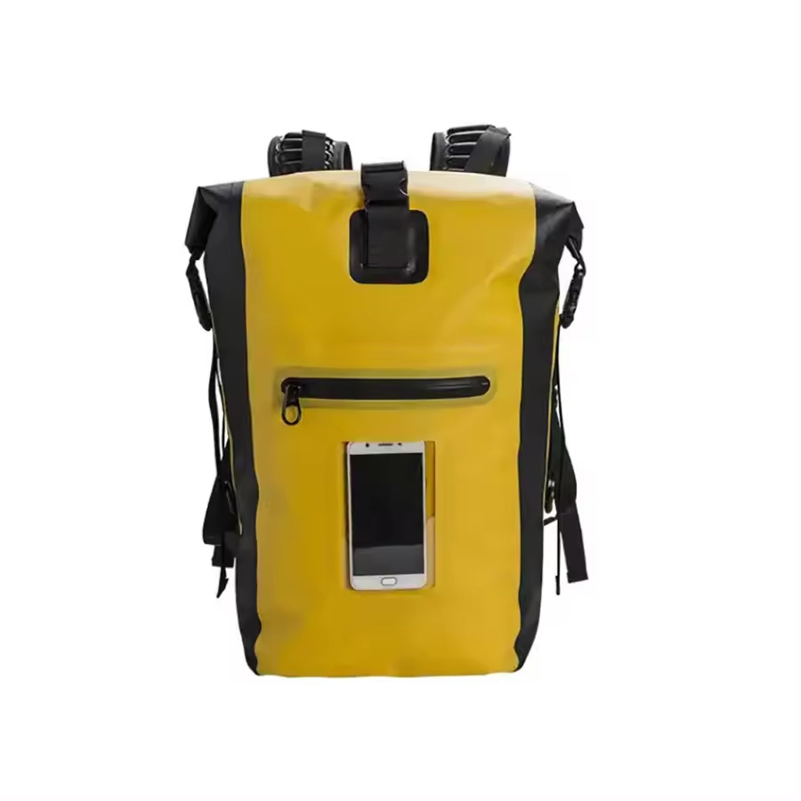 yellow waterproof dry bag