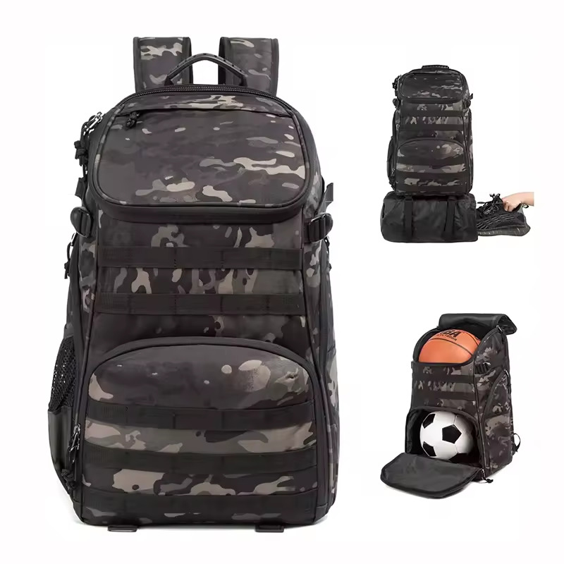 Basketball Backpack Bag with Ball Compartment and Shoe Pocket