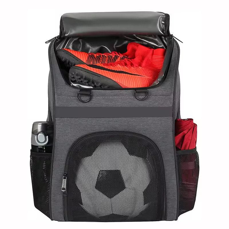 Mochila de fútbol impermeable duradera personalizada de fábrica